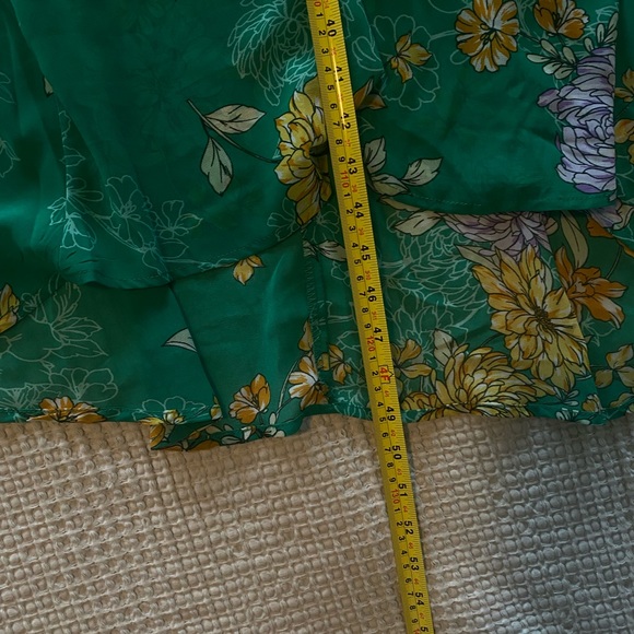 Green and yellow summer sleeveless dress. Never worn - Picture 5 of 5